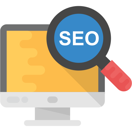icone de SEO - Search Engine Optimization (otimização de mecanismos de busca) 